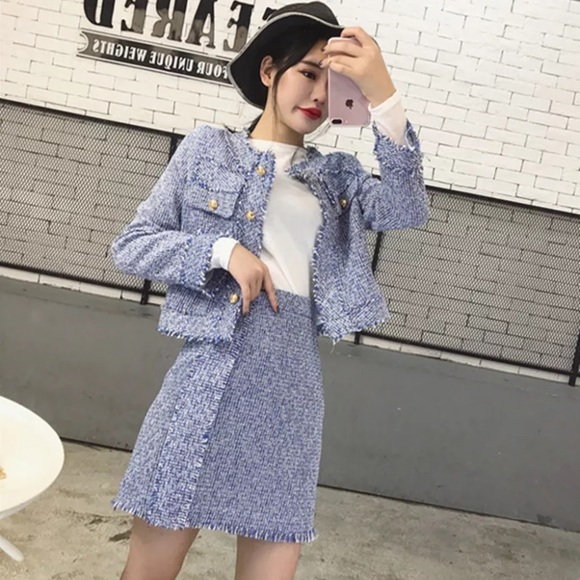 Two piece Tweed Set - Jacket & skirt - Picture 7 of 7